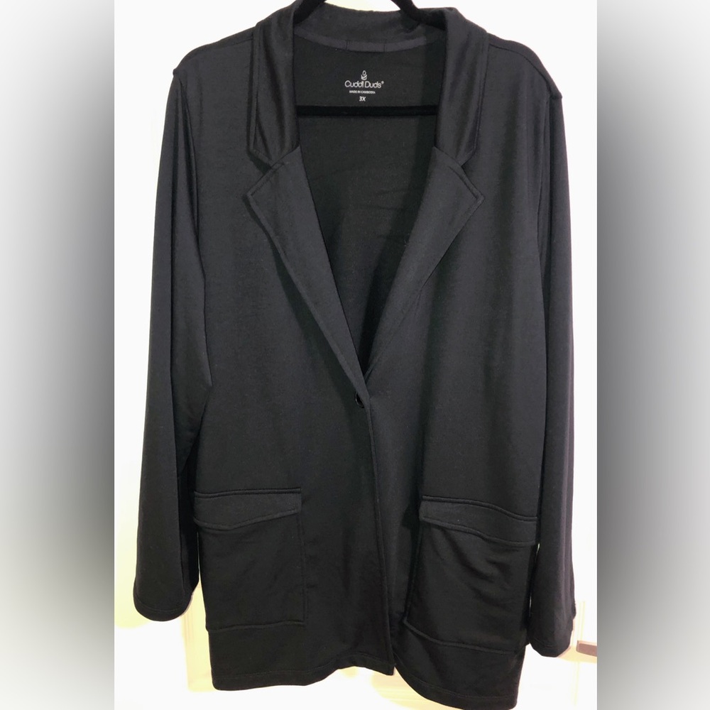 Cuddl Duds 3x Black Blazer